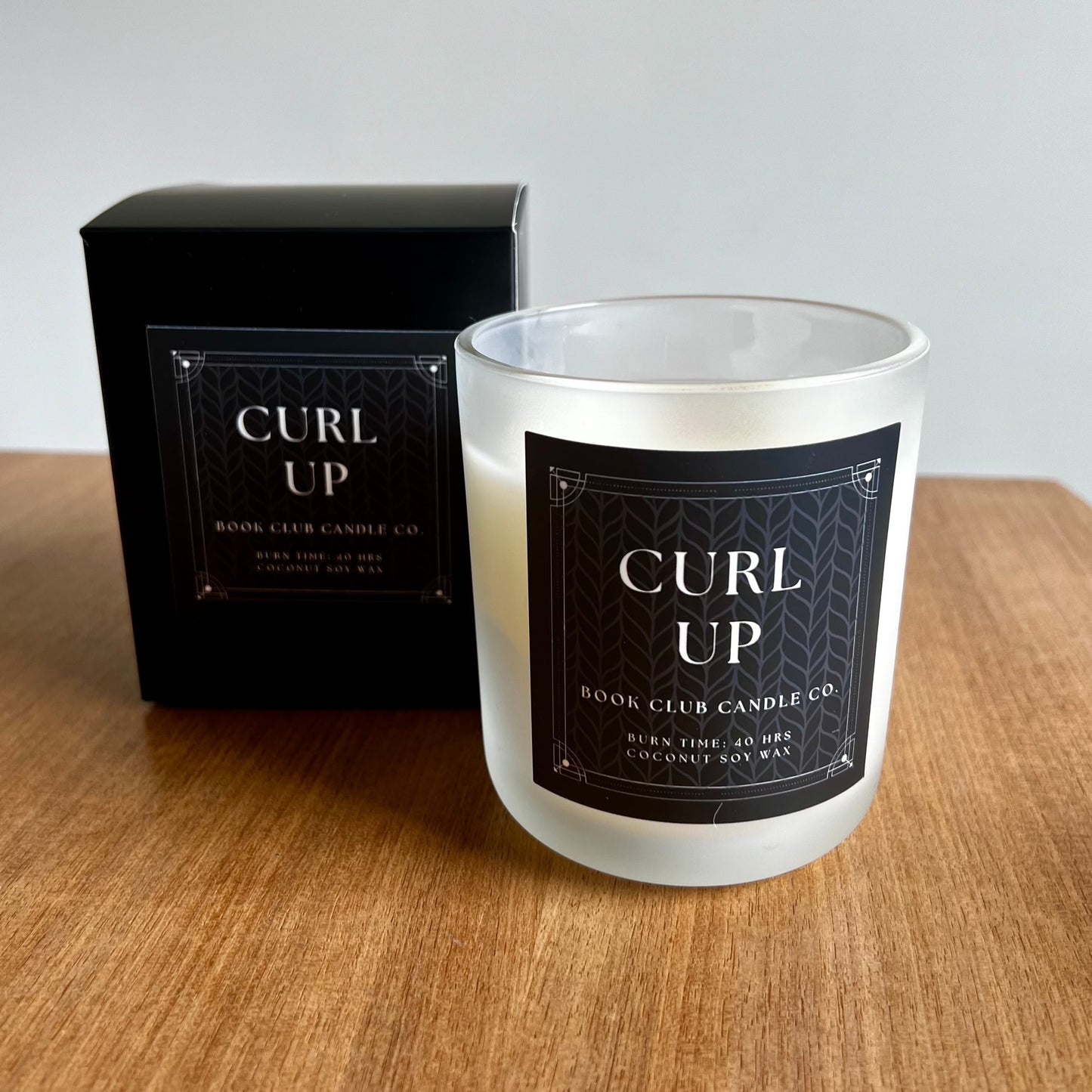 soy candle Curl up